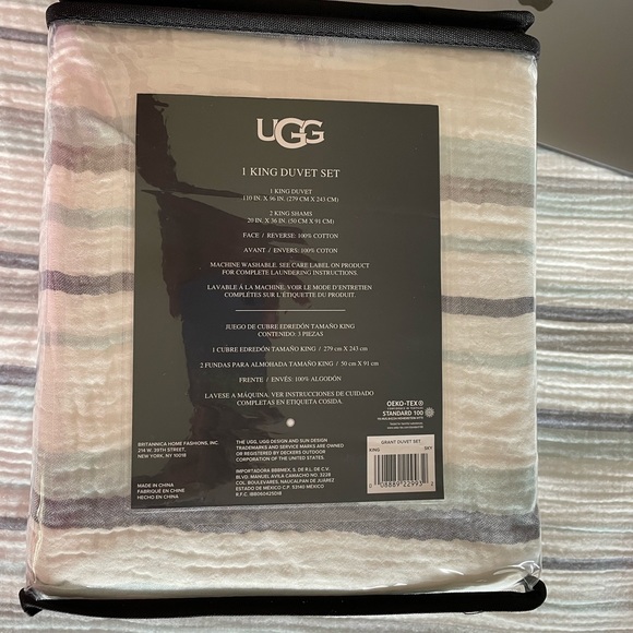 UGG Bedding Ugg Grant King Duvet Set Duvet 2 Shams Poshmark